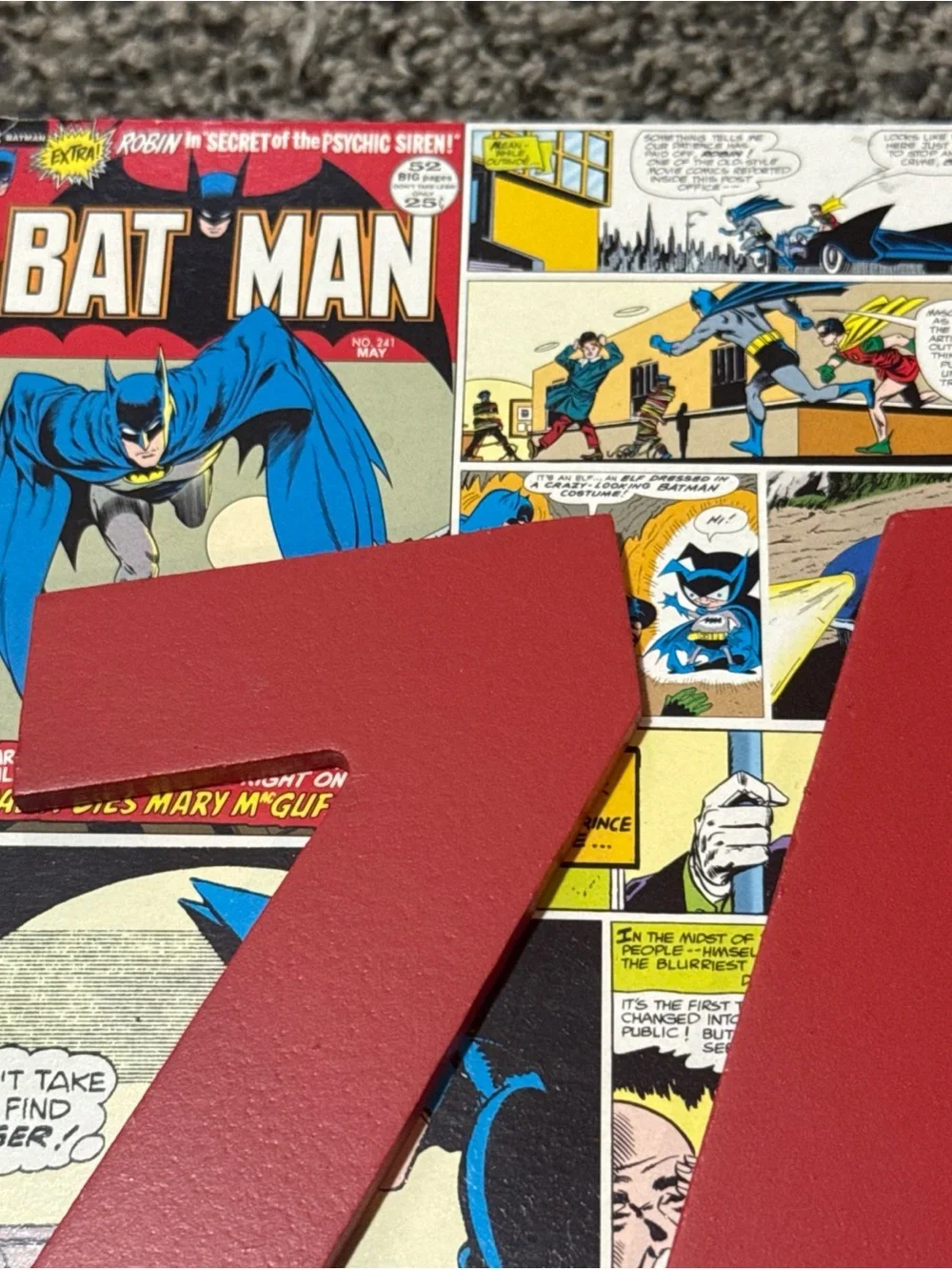 Batman Comic Panel Poster DC Comics Zap! Wooden Wall Hanger Display 9.5”x8.25”
